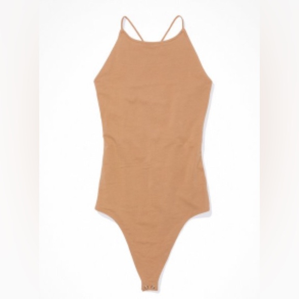 AE Khaki Strappy Bodysuit